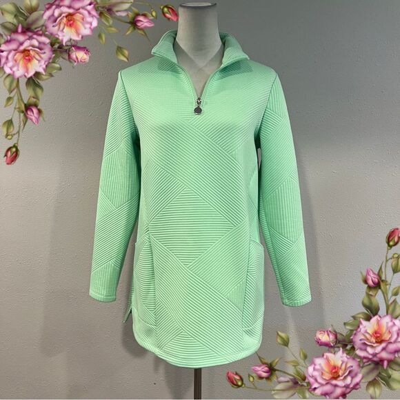 Mint Green Textured Pullover size medium - Picture 1 of 13